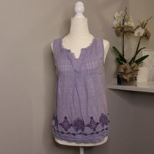 purple detailed tank top